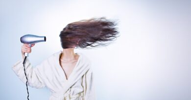 woman, hair drying, girl
