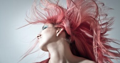 woman waving her hair